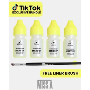 Sealer Stock Up Bundle - VIRAL Waterproof Eyeliner Hack Bundle: 3 Makeup Sealers + E116 Brush