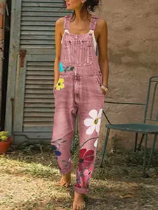 Women's Denim Overalls Workwear Casual High Street Loose Jeans Pants 2026 New Long Trousers, Fashionable and Comfortable