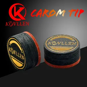 Konllen Pool Cue Tips Set of 5 Pieces, 14mm，Durable Billiard Accessories for Enhanced Performance, Ideal for Home & Professional Use