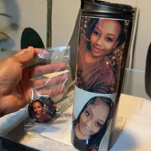 Personalized Sublimation Tumbler with Custom Photos and Ribbons for Unique Gift Items Mug Customized