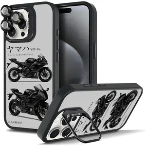 Biker Fan Art Phone Case, Sport Motorcycle Inspired Design For Samsung iphone 17/AIR 16 15 14 13 12 11 PRO PLUS MAX COOL Fashionable Tough Magnetic Durable Metal lens frame Film Bracket Stand Gift Full Protection Camera Holder Phone Cases Cover 11X-L1239