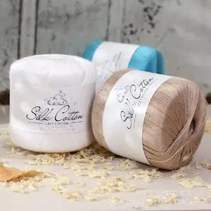 Silk Blend Lace Yarn, 50% Silk 50% Polyester, Fine Weight Thread for Crochet & Knitting, Perfect for DIY Shawls & Sweaters, Beginner Friendly Knitting