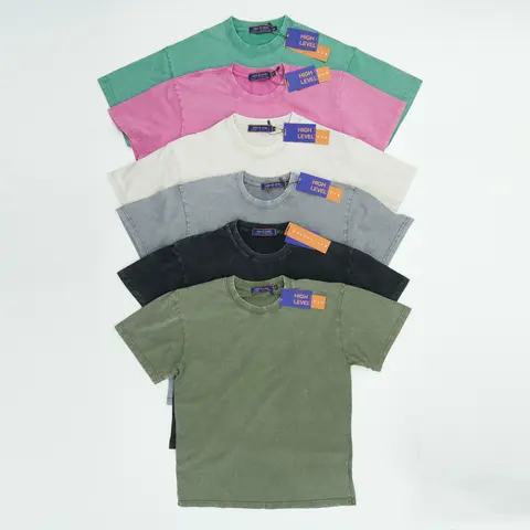 Men's 225gsm Heavy Cotton Oversized Boxy Crew Neck Short-Sleeve Plain T-Shirt - Loose-Fitting High-Quality Materials Casual Top, Shape-Retaining, Easy-to-Style Coffee Run Go-To, Face-Framing Fit, Machine Washable