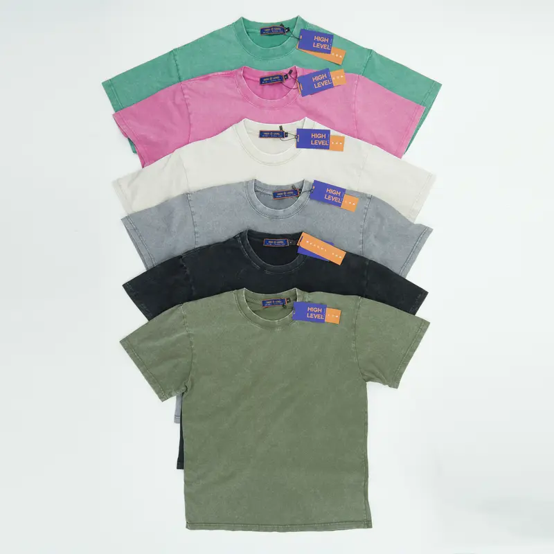 Men's 225gsm Heavy Cotton Oversized Boxy Crew Neck Short-Sleeve Plain T-Shirt - Loose-Fitting High-Quality Materials Casual Top, Shape-Retaining, Easy-to-Style Coffee Run Go-To, Face-Framing Fit, Machine Washable