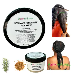 ROSEMARY FENUGREEK HAIR MASK FOR Hair Growth oil - Long Hair - Thick Hair - Hair Growth - Ayurverdic Hair growth oil - Rosemary Hair Oil - Hibiscus Hair growth oil - Indian Hair Growth oil - Chebe Hair Growth Oil Organic - Herbal Haircare Peppermint