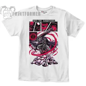 Berserk T-shirt Manga Strip Guts Berserker Armour Anime Black Shirt ALL SIZES 100 Cotton  L483 WFI