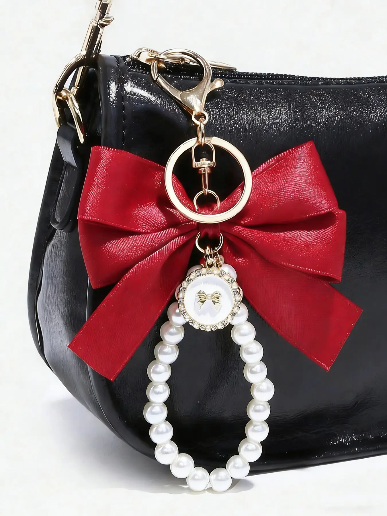 Personalized versatile bow pendant, simple casual luxury bag pendant, niche design multi-color optional suitable for daily bag accessories, gift Key chain, Bag Charm Keychain, Cute Purse Charms, Charms For Purses, Purse Charms For Handbags