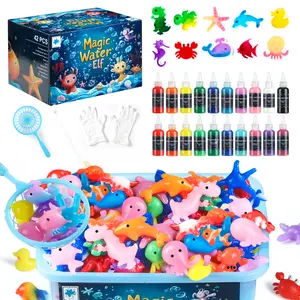 Magic Water Elf Toy Kit, Aqua Fairy Water Gel Kit for Kids with 10/20 Magic Gel & 6/10 Molds, Make Your Own Water Pets & Squishy Toys, Gift for Christmas, Easter, Birthday, Party Favors, Craft Kits for Kids Ages 6-10 Years Old, TikTokShopBlackFriday