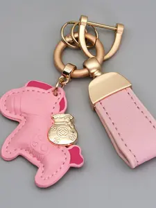Small Horse Charm Bag Accessory, Cute Cartoon Zodiac Gift, Creative Women's Purse Decoration Chain, Unique Fashion Jewelry, Purse Accessories