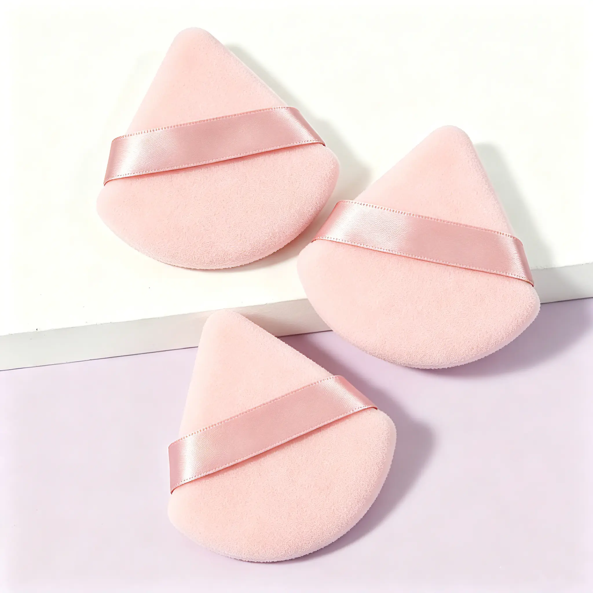 Triangular Soft Powder Puff, Triangle Powder Puff, 5 Pcs Dry-and-Wet Makeup Sponge Puffs for Foundation and Concealer, Beauty Puff for Summer Makeup