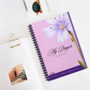 My Prayer Journal - Ruled Spiral Notebook, Inspirational Gift, Prayer Journal, Floral Design, Creative Writing, Self-Reflection