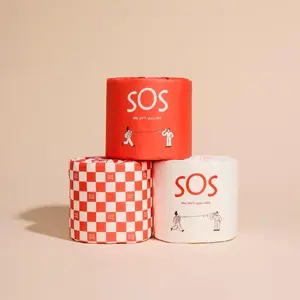 SOS Rolls 100% Bamboo Toilet Paper 370 sheets; 3-ply plush comfort. 100% sustainable bamboo Toilet Paper, FSC certified, biodegradable, and septic safe Box of 48 Natural Choice Pack