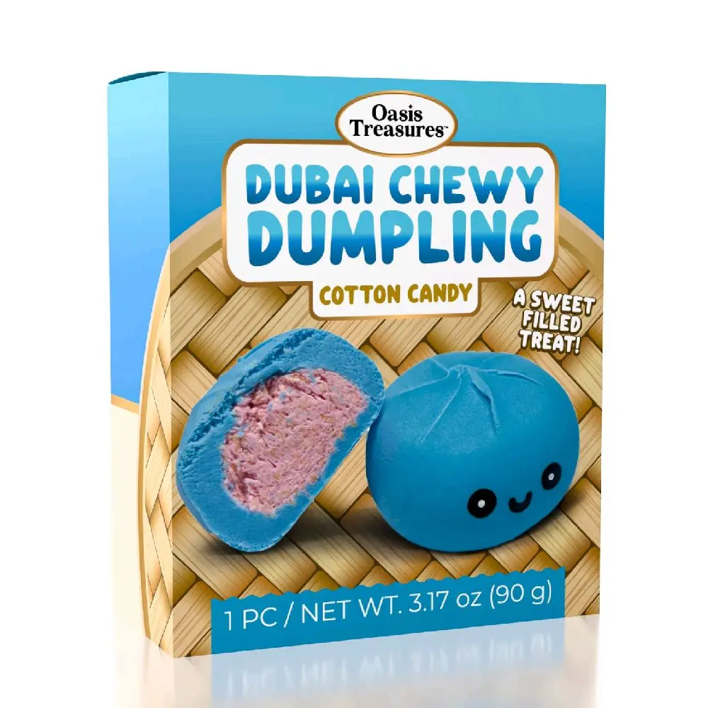 Oasis Korean Cotton Candy Cookie, Dubai-Inspired Dumpling-Flavored Snack Treat
