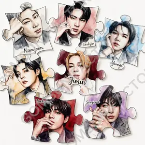 Arirang Watercolor Puzzle Piece Sticker,Arirang Album World Tour sticker ,2026 world Tour Gift for Fan, K-pop Charm,Comeback 2026