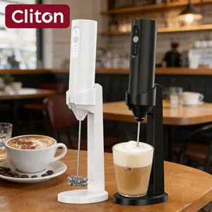 2-in-1 Electric Milk Frother and Mixer USB Rechargeable Cordless