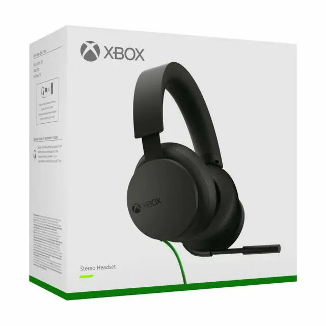 Microsoft Xbox Stereo Wired Over Ear Gaming Headphones (Model 1984) - New Open Box Multi-Device Headset with Adjustable Headband, Leather Cushions, Noise Isolation, Extra Bass, USB-C Connectivity, Boom Microphone