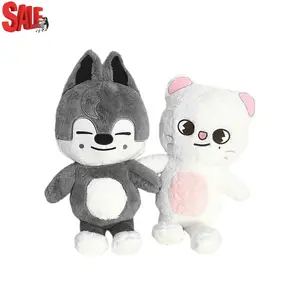 Stray Kids SKZOO Plush Set - 8pcs Soft Stuffed Animals, Wolf Chan Leebit Jiniret Han Quokka, Cute Kpop Plushies for Fans