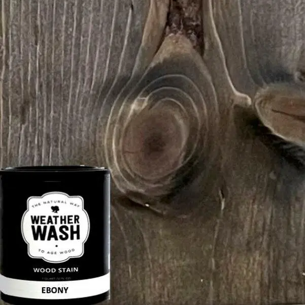 WeatherWash: BLACK EBONY Aging Wood Stain