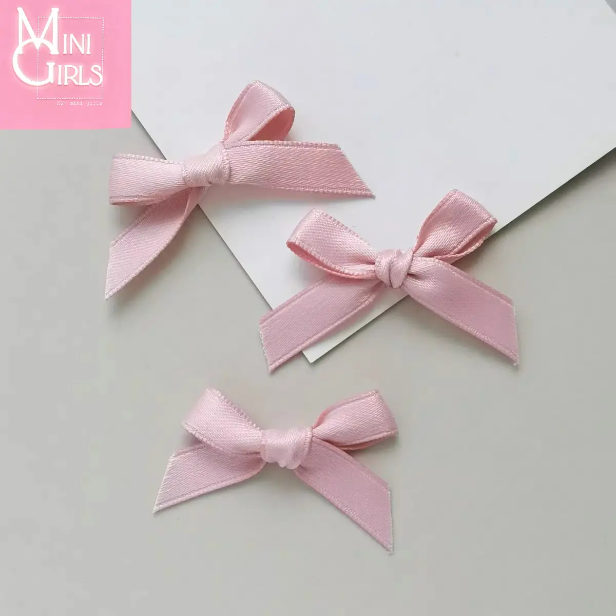 New Sweet Banquet Photo Hair Accessory Set, 6-Piece Mini Ribbon Bow Light Hairpins in a Box