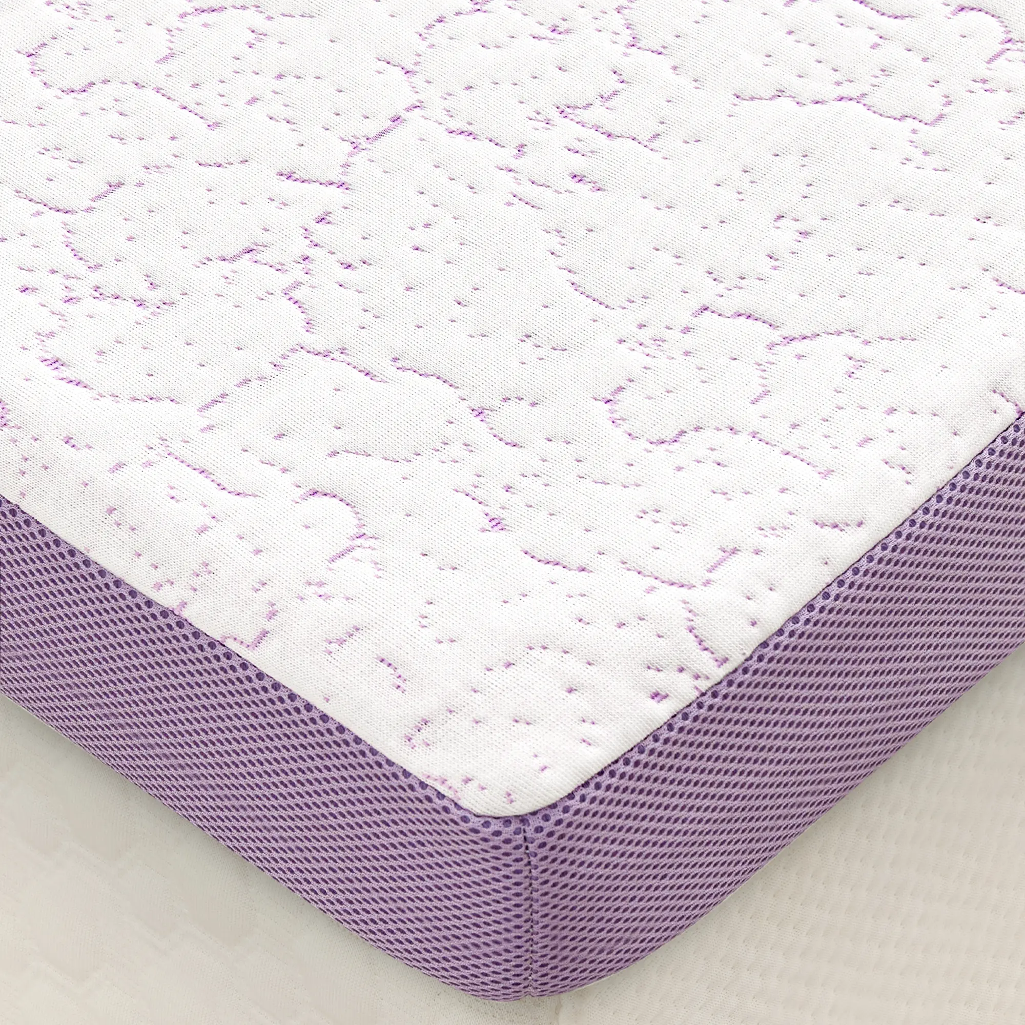 SINWEEK Firm Mattress Topper with Cooling Gel Memory Foam & Ventilated Cover - Stretch Straps & Anti-Slip Bottom, CertiPUR-US Certified, Pressure Relief for Back/Stomach/Side Sleepers