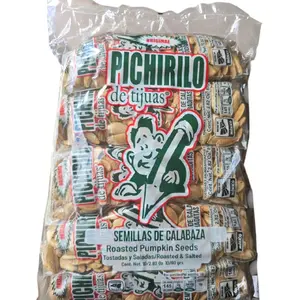 PICHIRILO de Tijuas Golden Roasted Salted Pumpkin Seeds Snack 10 Pack - Savory and Crunchy - Made with Premium Quality Pumpkin Seeds - Natural