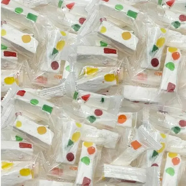 Jujube Nougat Easter Candy | 30 Count, 11-Ounce Pack | Classic Treat with Fruit Jelly Pieces | Individually Wrapped Chewy Candy for Buffets | Easter Eggs Fillers