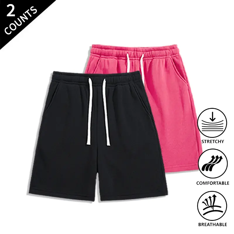 Summer Wins Men’s 2-Pack Versatile Athletic Shorts – Stretchable & Quick-Drying, with Pockets for Gym, Running, and Outdoor Activities
