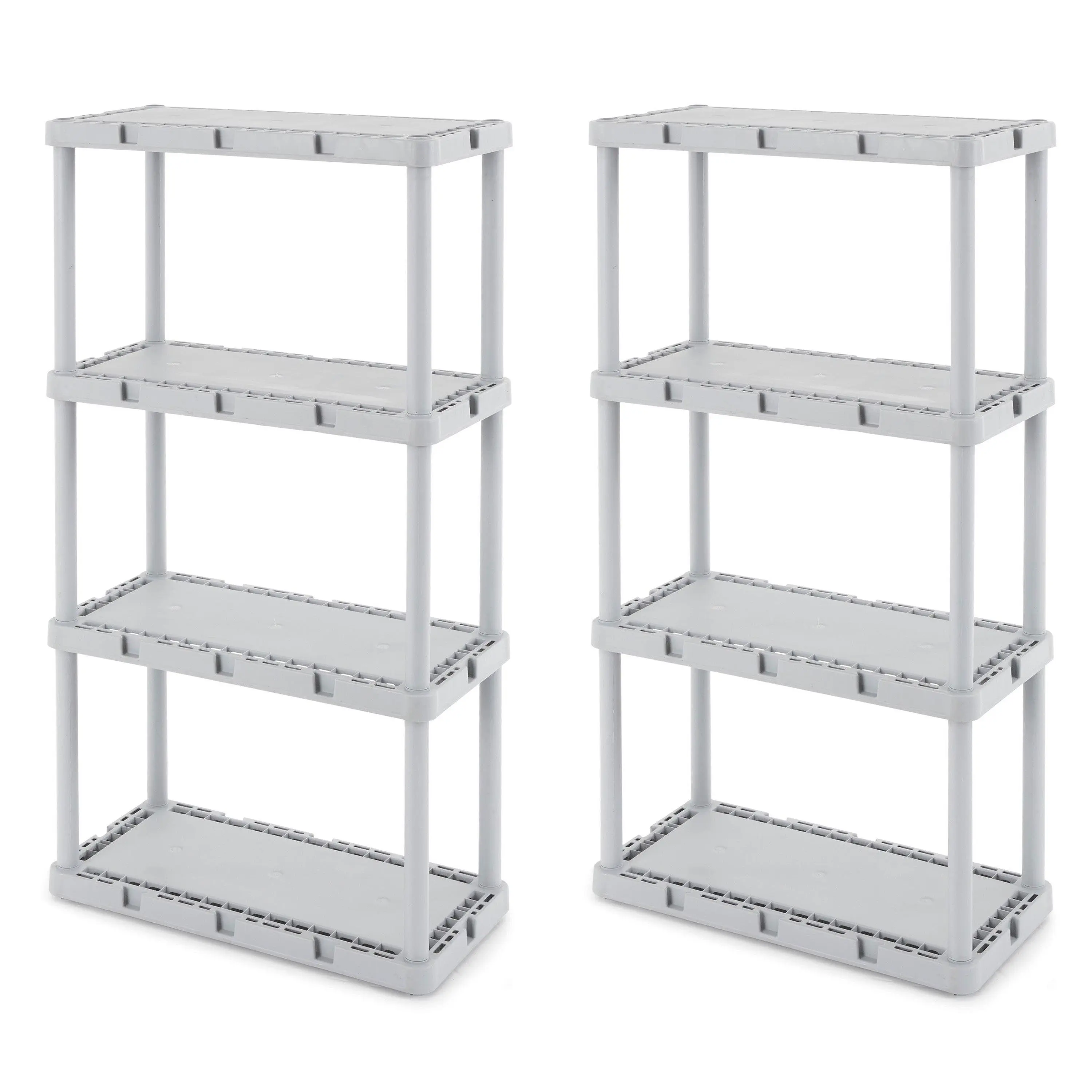 Gracious Living Knect-A-Shelf 4 Tier Light Duty Storage Shelving System Organiser Racks