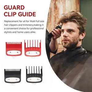 Professional Hair Clipper Guards Cutting Guides Fits for Most Wahl Clippers, Guard Number : # 1/2, Hair Cutting Accessories