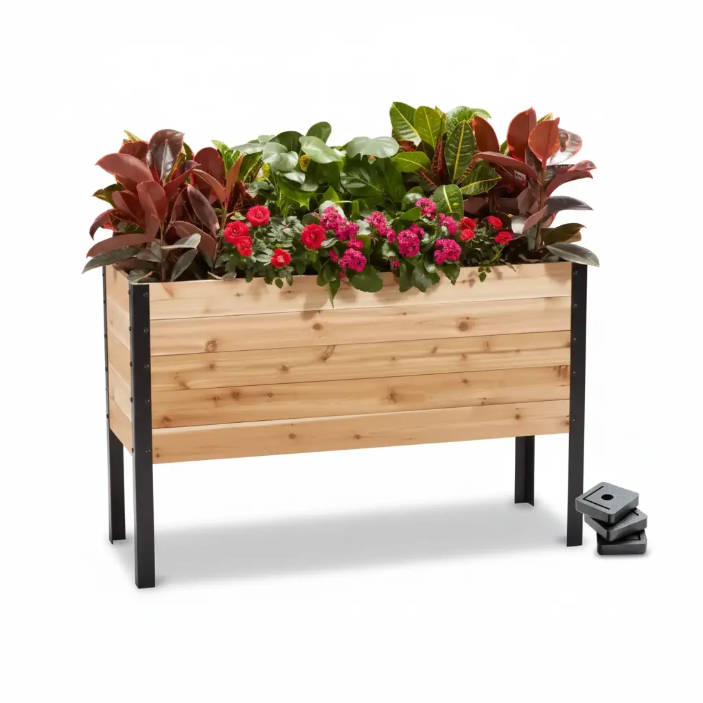 Raised Garden Bed + Platform Feet