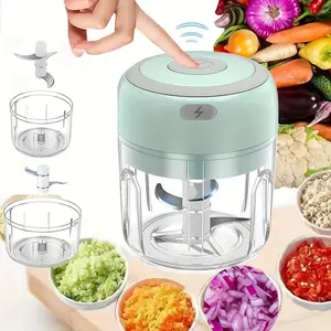 Mini Food Blender Grinder Meat Mincer Meat Chopper Seasoning Mixer Wireless USB Rechargeable Kitchen Tool for Food Mixing Grinding