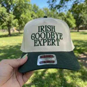 [Made-To-Order] Irish Goodbye Expert Embroidered Baseball Cap, Funny St Patricks Day Gift