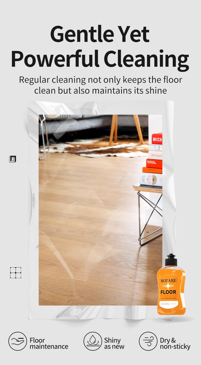 BOTARE Floor Cleaner Enzyme-Powered Deep Clean Quick-Dry Pet/Kid-Safe 17.6 Fl Oz for All Floors Scented Long Lasting Cleaner