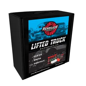 Renegade Products | Lifted Truck Maintenance Kit – Full Exterior & Interior Detailing Bundle with Wash, Wax, Ceramic Spray, Metal Polish & More