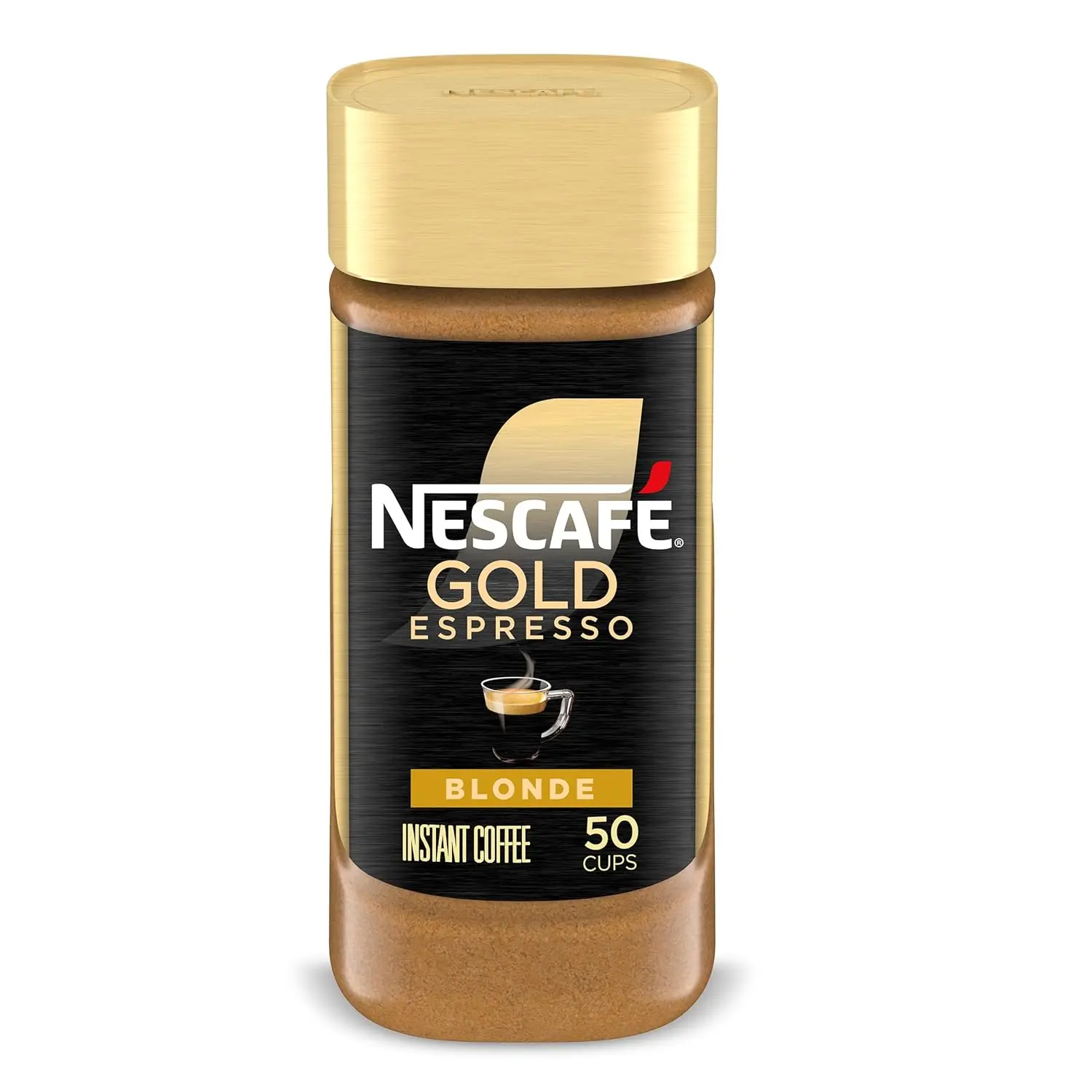 NESCAFÉ Gold Espresso Blonde Instant Coffee, 3.5 oz Jar | Blonde roast instant espresso; single 3.5 oz (100 g) jar