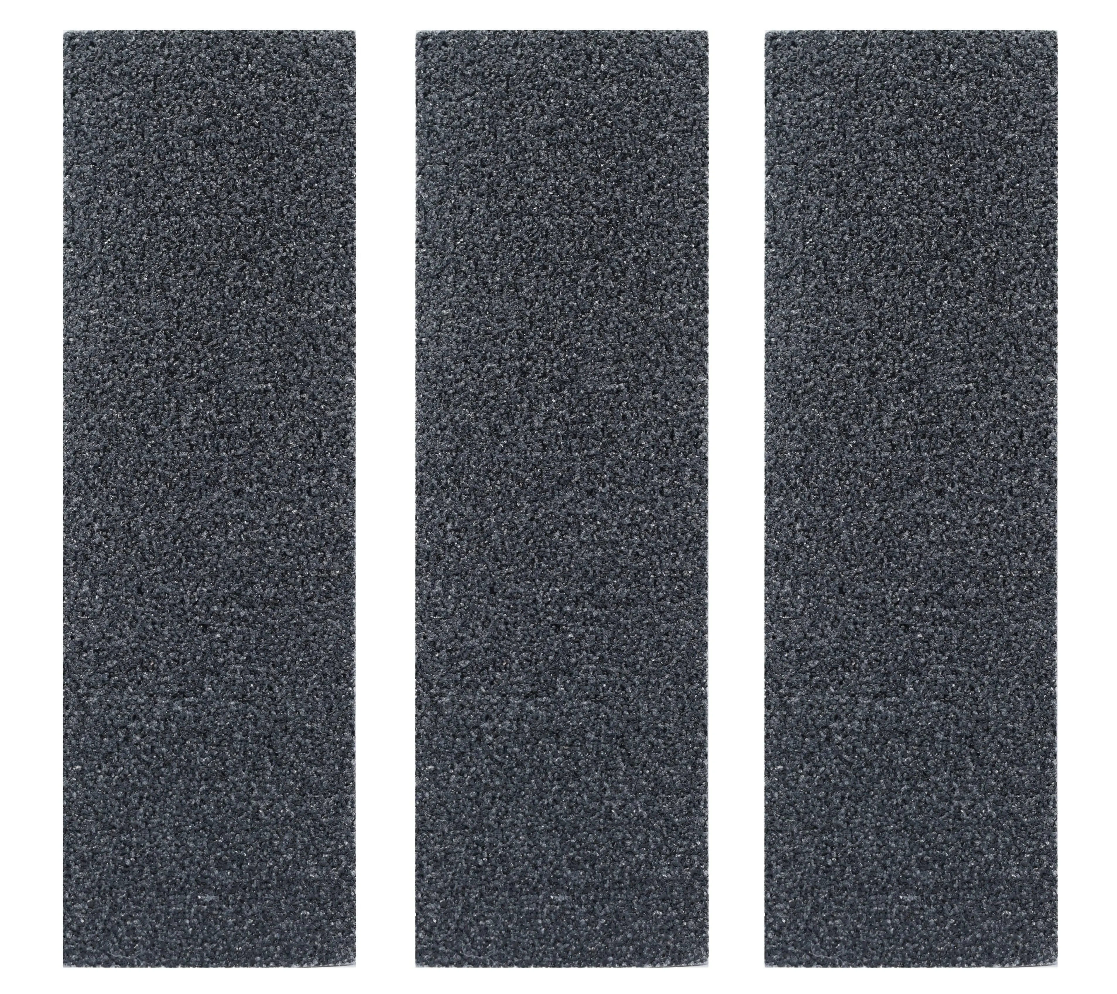 3PK Fingerboard Skate Grip Tape, Black Edition - 38mm x 114mm