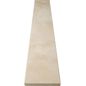 Ivory Light Travertine Stone Shower Curb