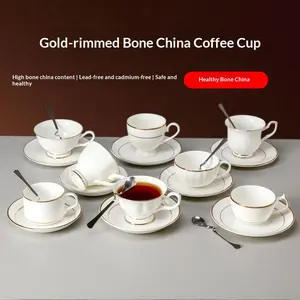 If you know fine porcelain, you know it comes from China.Gold rim.Bone china.Timeless.🖤#Chinese Craftsmanship#CoffeeCulture#ElegantHome