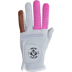 Shocker Funny Golf Glove Men’s - Golf Accessories  Men, Adult 100% Cabretta Leather White Golf Gloves with Extra Grip, Shocker Fun Mens Gag Gift, Left or Right Hand, Small to XXL Sizes