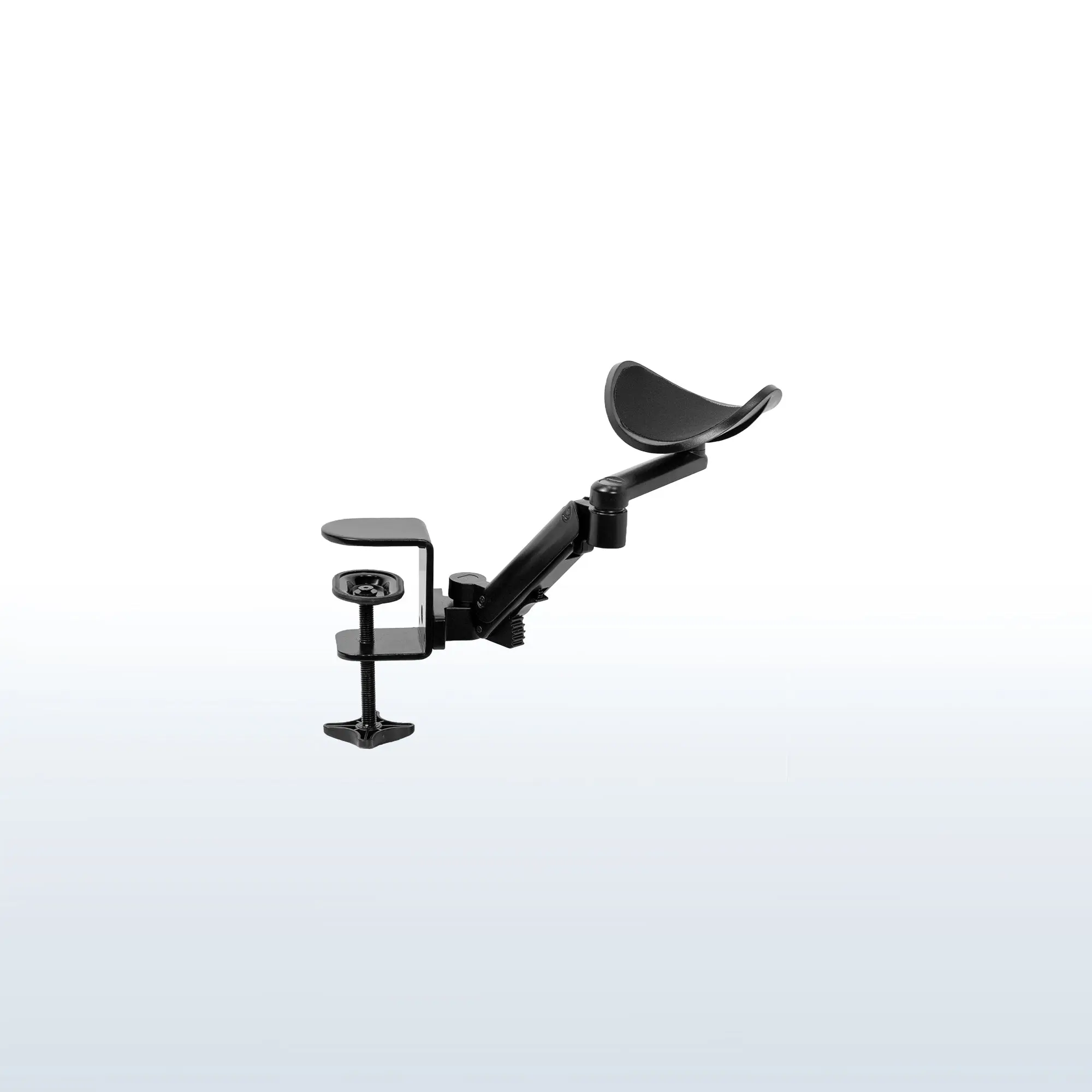 Clamp-on Rotating Arm Rest for Office Desks, Clamp Mount Laptop Stands & Trays, Desk-Mounted Laptop Stands & Trays, Desk Clamp Laptop Stands & Trays