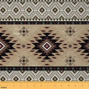 Boho Western Upholstery Fabric,Ethnic Tribe Arrow Aztec Waterproof Fabric Boho Vintage Fabric By The Yard,Ethnic DIY Reupholstery Waterproof Fabric, Ethnic Tribal Fabric
