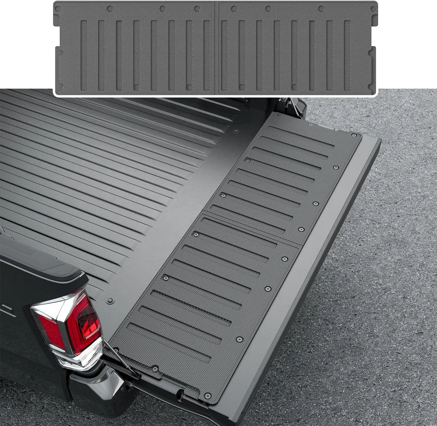 [Fits 05-26 Tacoma] Tailgate Mat Compatible with 2005-2023 2024-2026 Toyota Tacoma Tailgate Protector Cargo Liner TPE Tailgate Liner Replacement for 2005-2023 Toyota Tacoma Accessories