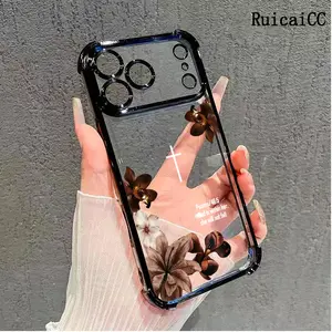 Vintage Floral Aesthetics Phone Shell Christian Psalms 46:5 Cross for iPhone Samsung 17Pro Max Air 16 15Plus 14 13 12 11 Galaxy S26 S25 S24 S23 S22 FE Plus Ultra Electroplated Anti Drop Bumper Religious Birthday Gift For Her, Accessories, Smartphone