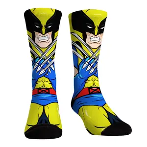 Rock Em Elite X-Men HyperOptic Character Crew Socks - Wolverine