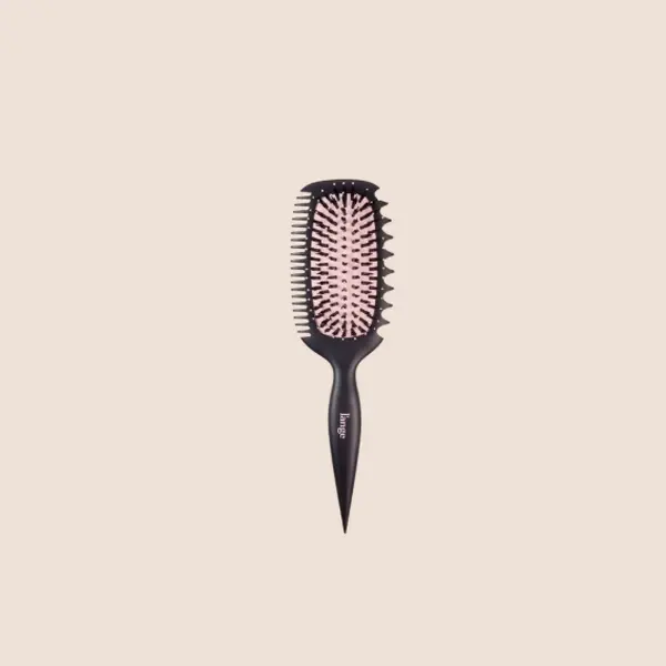 L'ANGE HAIR Vitamin C-Infused Hourglass Curl Sculptor Paddle Brush - Detangle Hair Solutions Tool, Easy Glide Brushes & Combs for Curly Styling, Grooming & Curl Definition