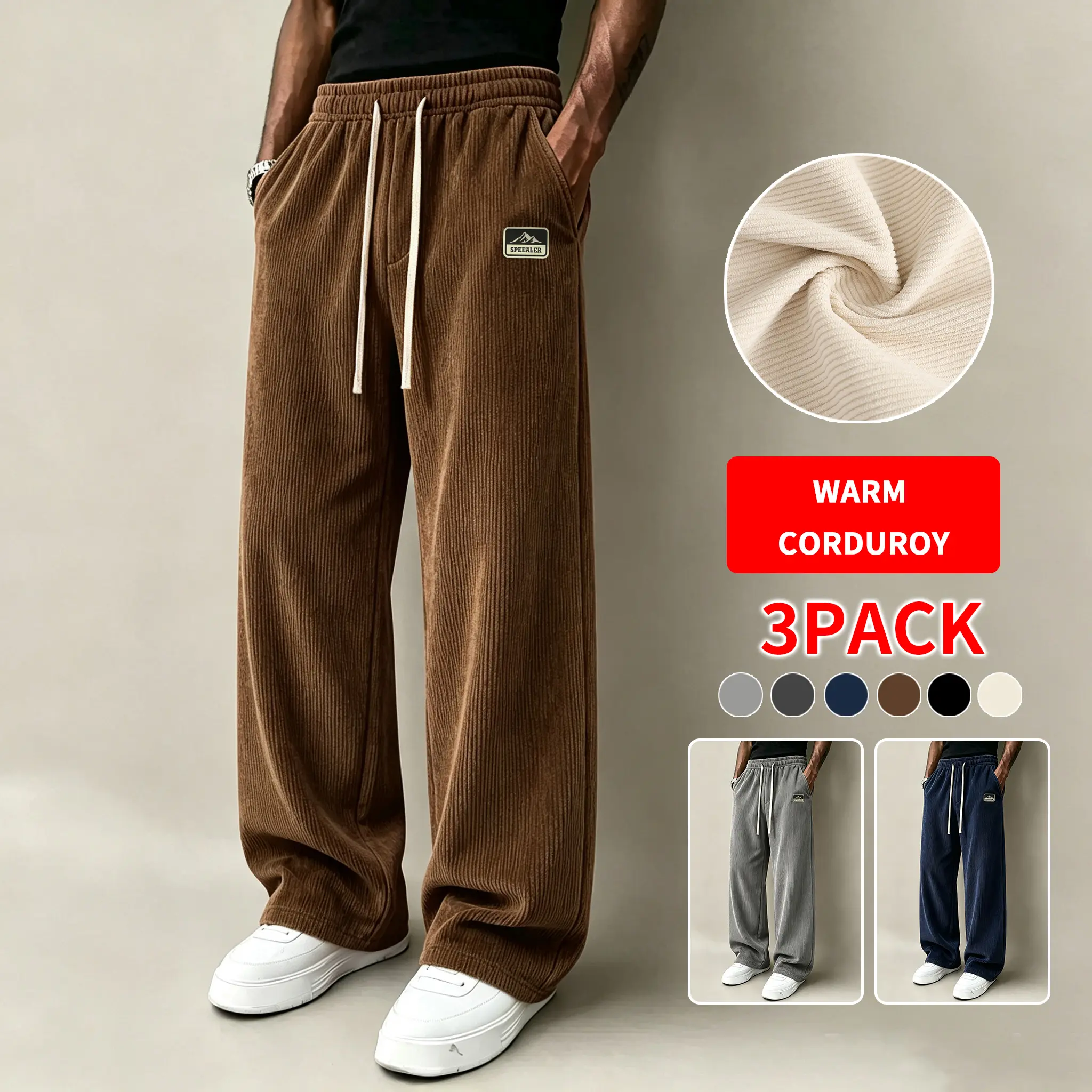 Coffee Brown + Light Gray + Deep Blue