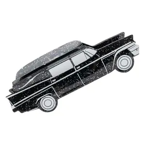 Hearse Black Glitter Hair Claw Clip