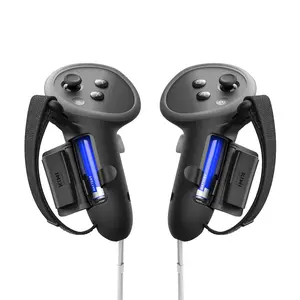 KIWI design Upgraded Controller Grips Protector Compatible with Oculus/Meta Quest 3/3S, Non-Slip Handle Cover with Battery Opening, Accessories Made for Meta