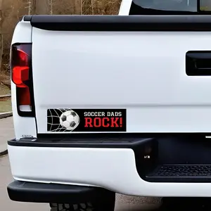 Soccer Dads Rock! Bumper Stickers, Car decal, Funny stickers, Quote sticker, Motivational decal, Witty sticker, Car accessories, Custom stickers, Vinyl decal, Auto decor, Humorous decal, Inspirational Vehicle stickers, Sticker quote