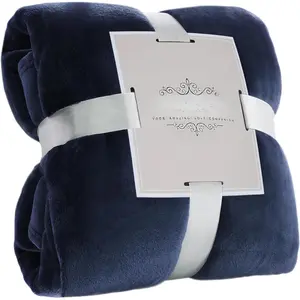 Navy Throw Blanket 50x60 Inches, Soft Plush Cozy Fleece Flannel Throw Blanket, Lightweight Warm Throws for Bed, Couch, Bedroom and Living Room,  Seasons